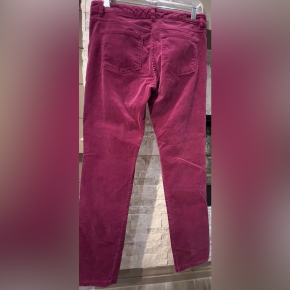 Brooks Brothers Size 4 346 Natalie Fit Wine color corduroy pants - Picture 6 of 8